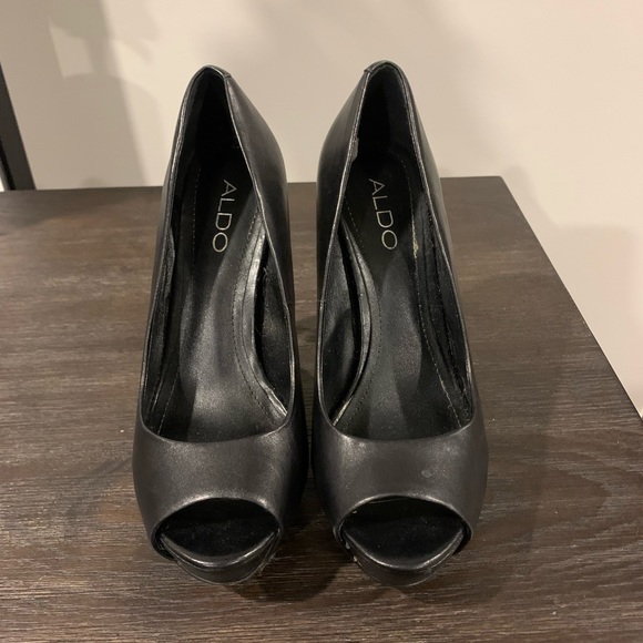 Aldo Leather platform Peep toe shoe - Picture 2 of 4